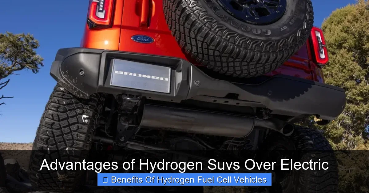 Advantages of Hydrogen Suvs Over Electric