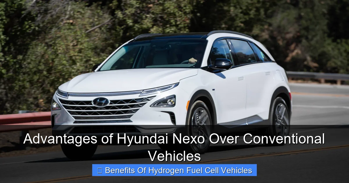 Advantages of Hyundai Nexo Over Conventional Vehicles