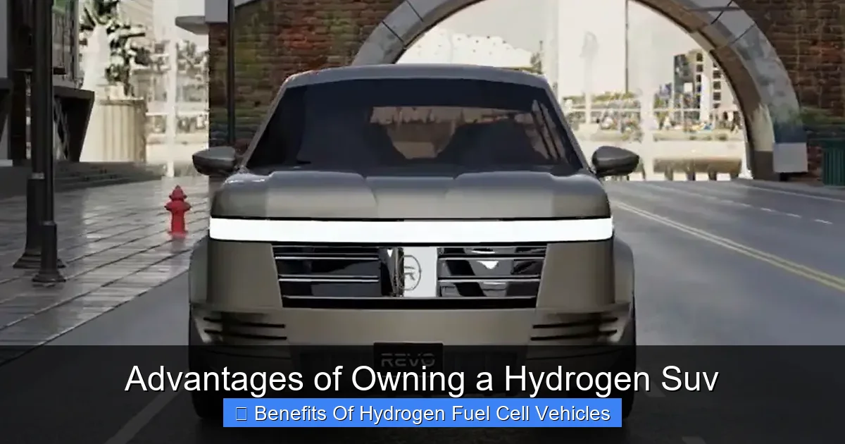 Advantages of Owning a Hydrogen Suv