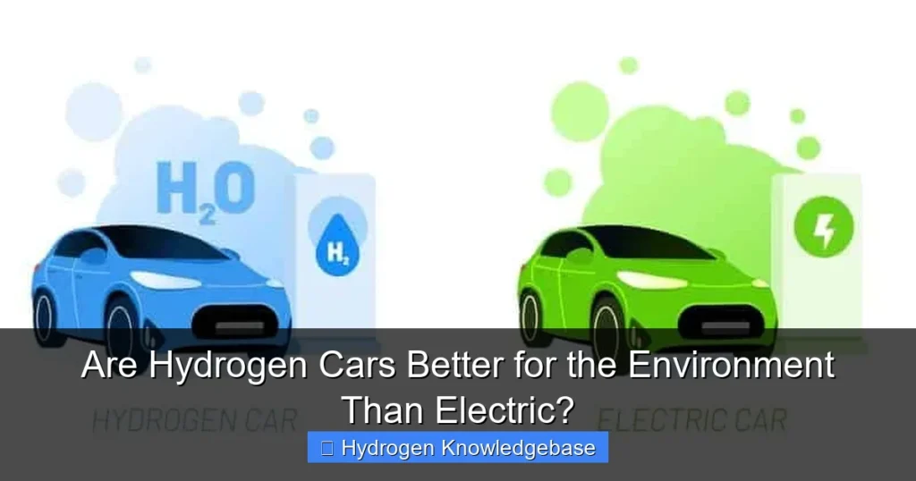 Are Hydrogen Cars Better for the Environment Than Electric?