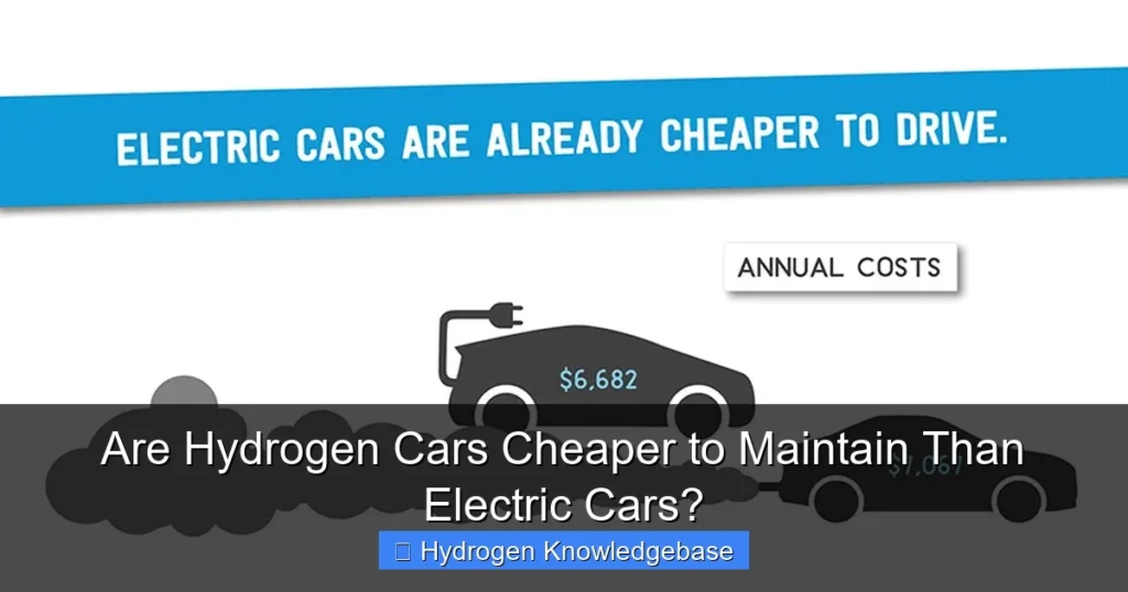 Are Hydrogen Cars Cheaper to Maintain Than Electric Cars?