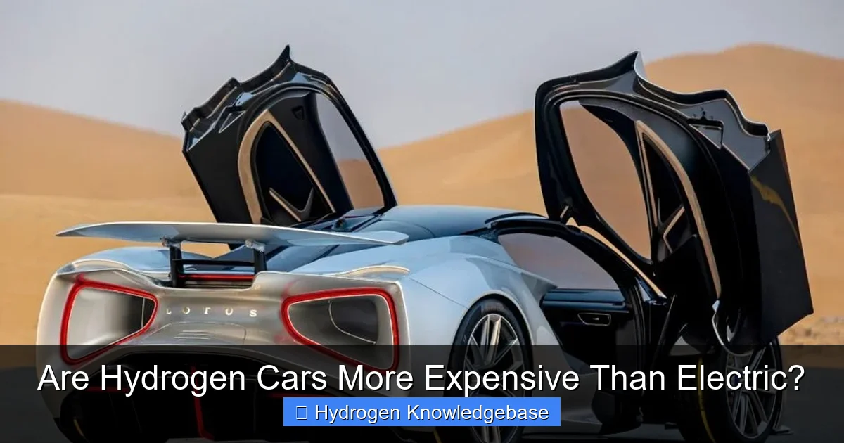Are Hydrogen Cars More Expensive Than Electric?