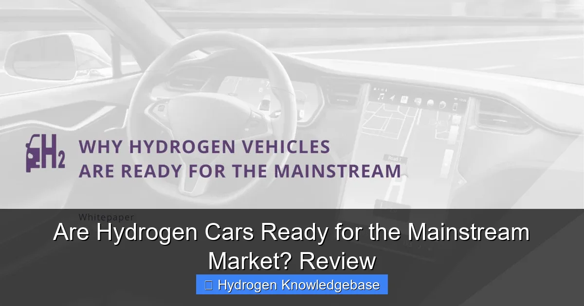 Are Hydrogen Cars Ready for the Mainstream Market? Review