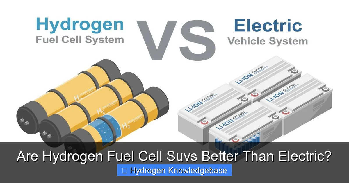 Are Hydrogen Fuel Cell Suvs Better Than Electric?