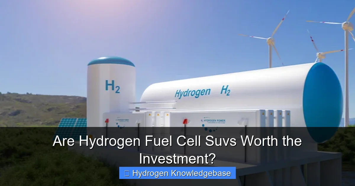 Are Hydrogen Fuel Cell Suvs Worth the Investment?