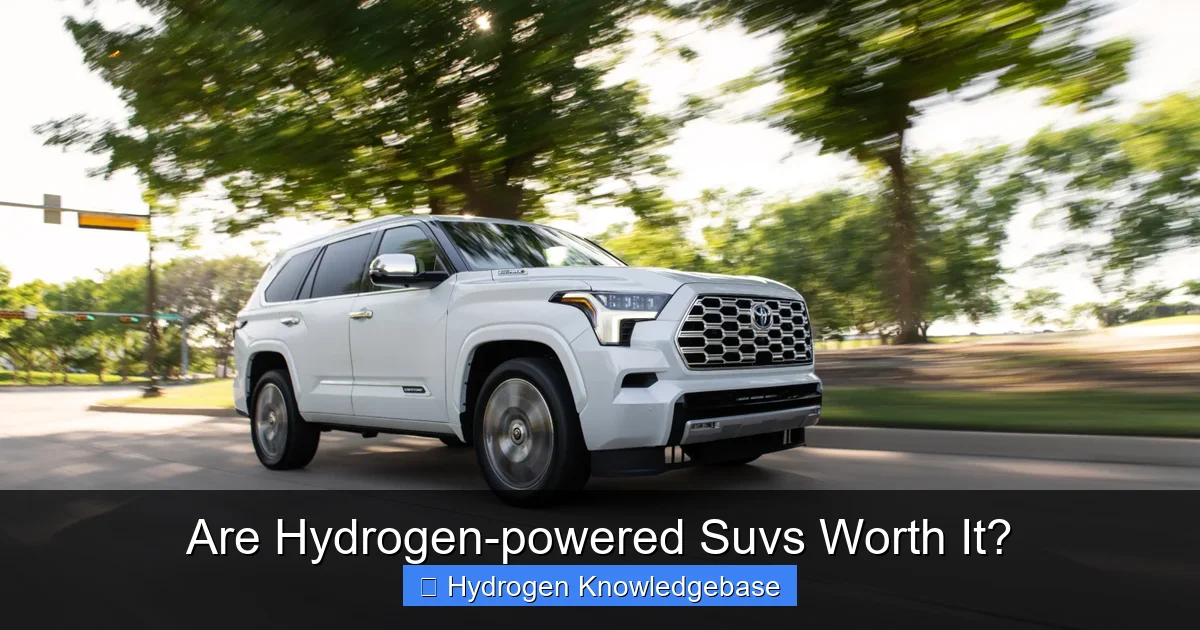 Are Hydrogen-powered Suvs Worth It?