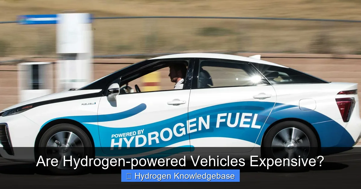 Are Hydrogen-powered Vehicles Expensive?