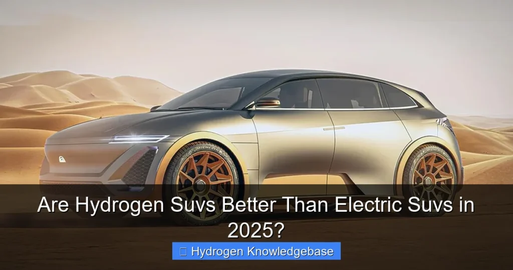 Are Hydrogen Suvs Better Than Electric Suvs in 2025?