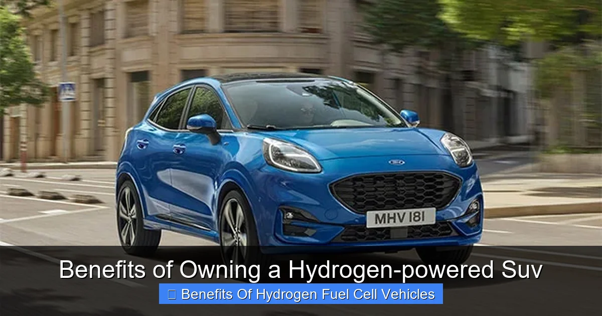 Benefits of Owning a Hydrogen-powered Suv