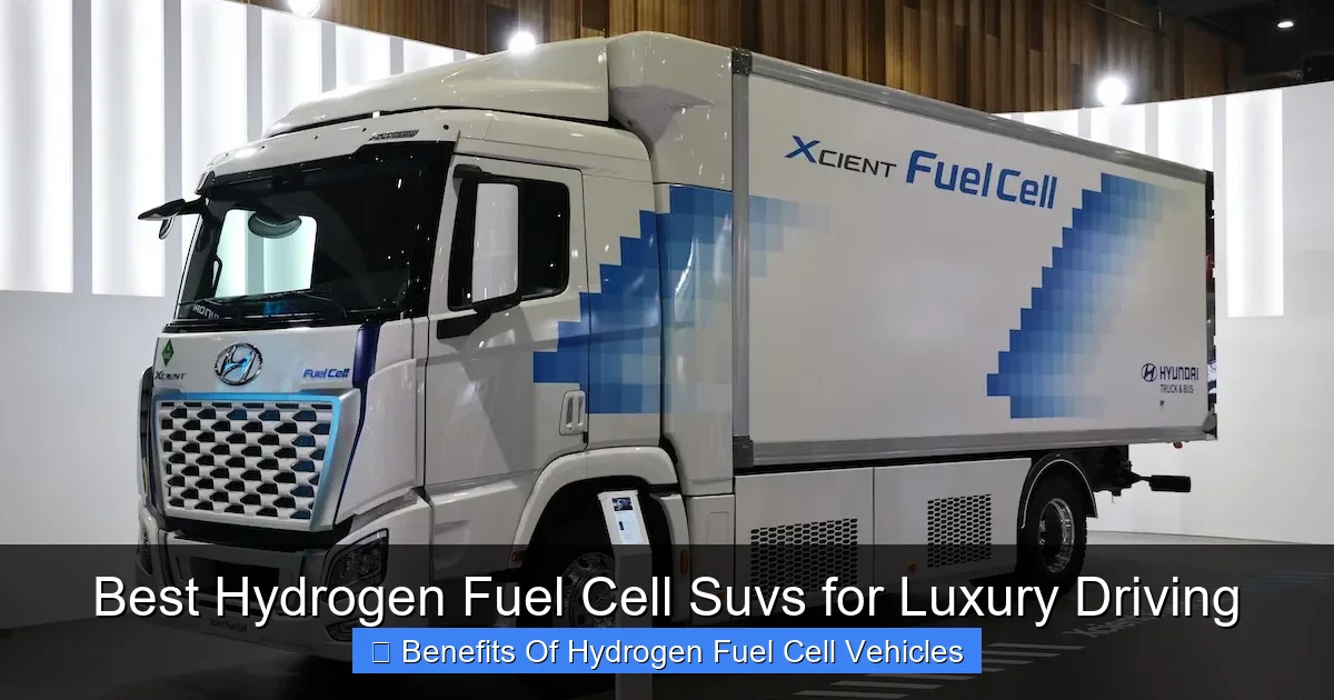 Best Hydrogen Fuel Cell Suvs for Luxury Driving