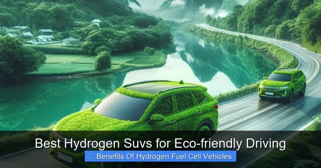 Best Hydrogen Suvs for Eco-friendly Driving