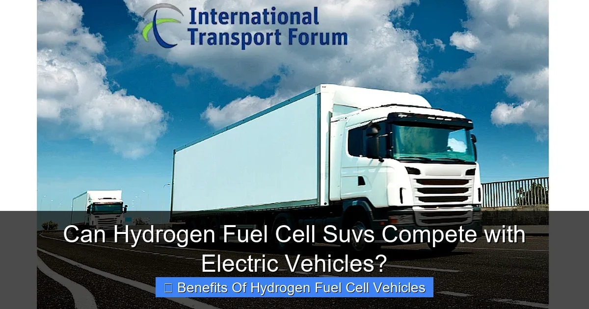 Can Hydrogen Fuel Cell Suvs Compete with Electric Vehicles?