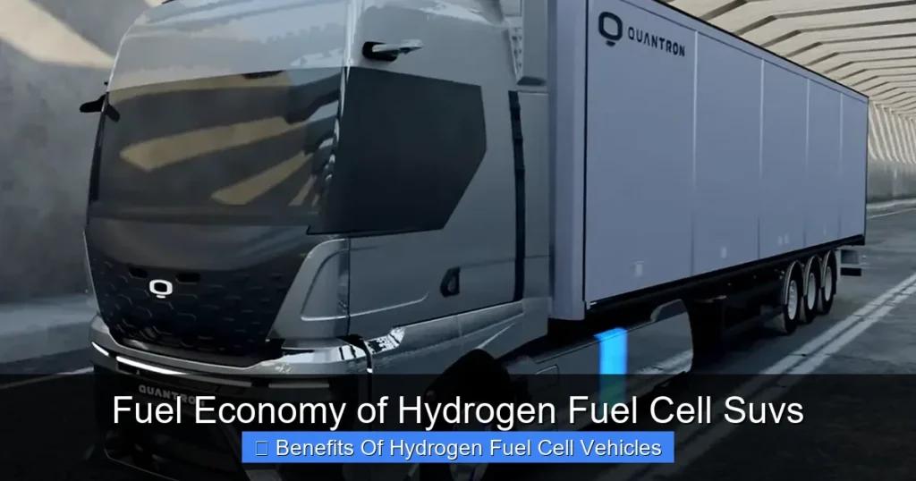 Fuel Economy of Hydrogen Fuel Cell Suvs