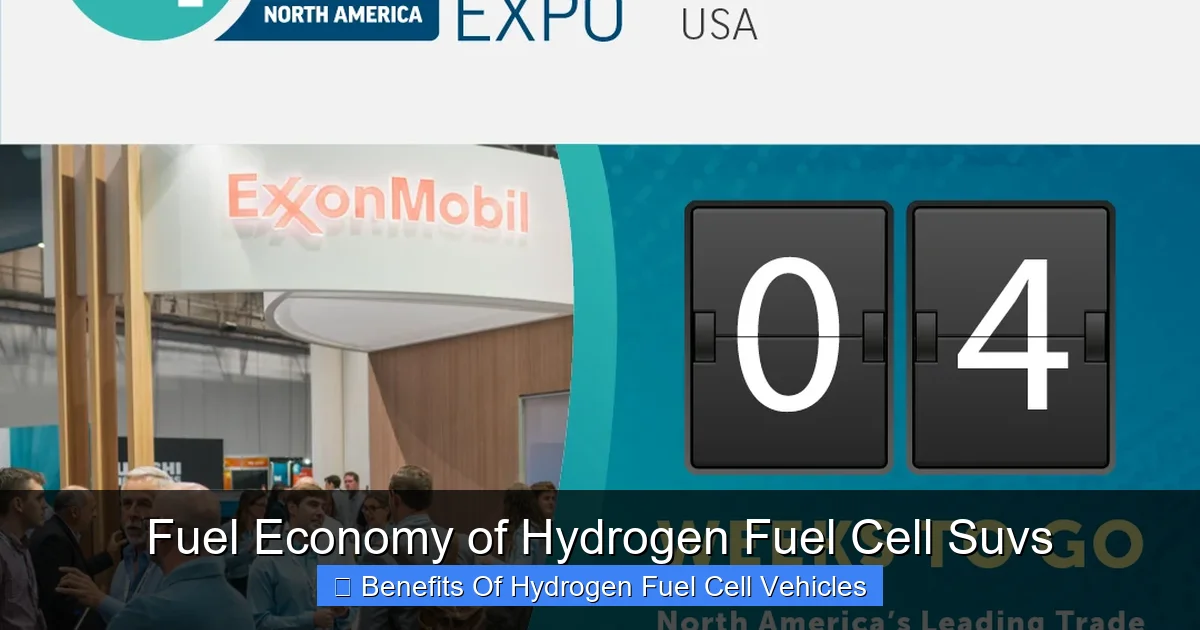 Fuel Economy of Hydrogen Fuel Cell Suvs