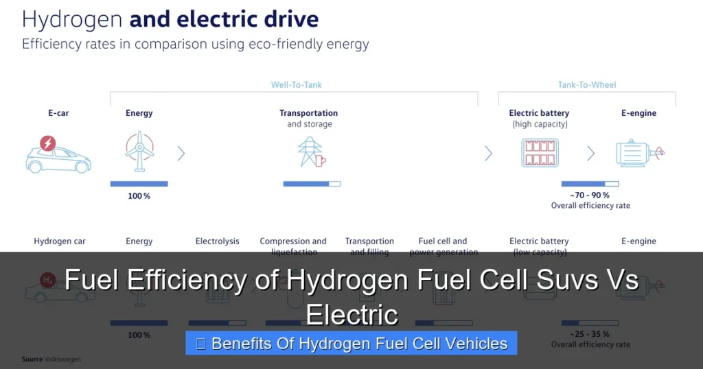 Fuel Efficiency of Hydrogen Fuel Cell Suvs Vs Electric