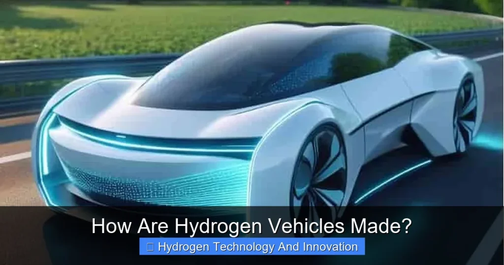 How Are Hydrogen Vehicles Made?