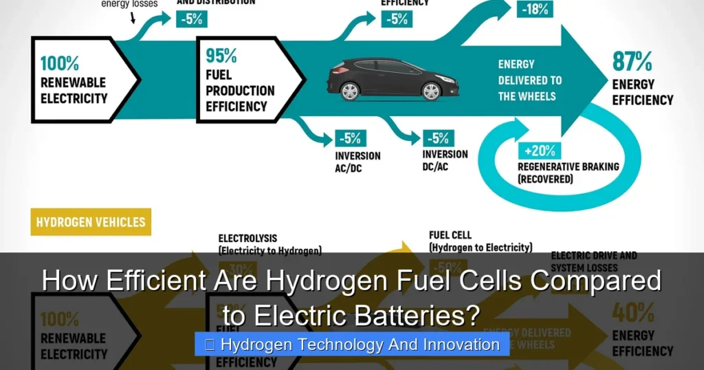 How Efficient Are Hydrogen Fuel Cells Compared to Electric Batteries?