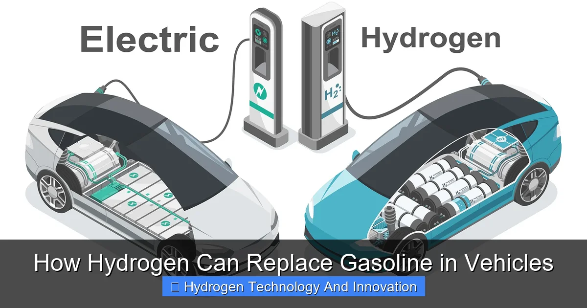 How Hydrogen Can Replace Gasoline in Vehicles
