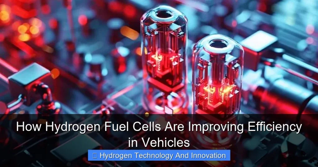 How Hydrogen Fuel Cells Are Improving Efficiency in Vehicles How Hydrogen Fuel Cells Are Improving Efficiency in Vehicles