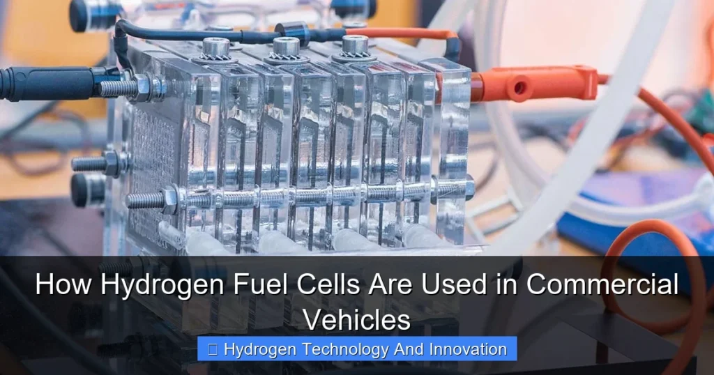 How Hydrogen Fuel Cells Are Used in Commercial Vehicles