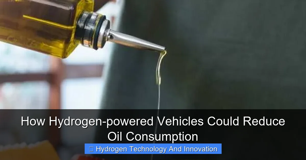 How Hydrogen-powered Vehicles Could Reduce Oil Consumption