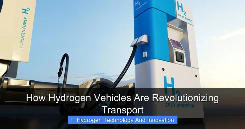 How Hydrogen Vehicles Are Revolutionizing Transport