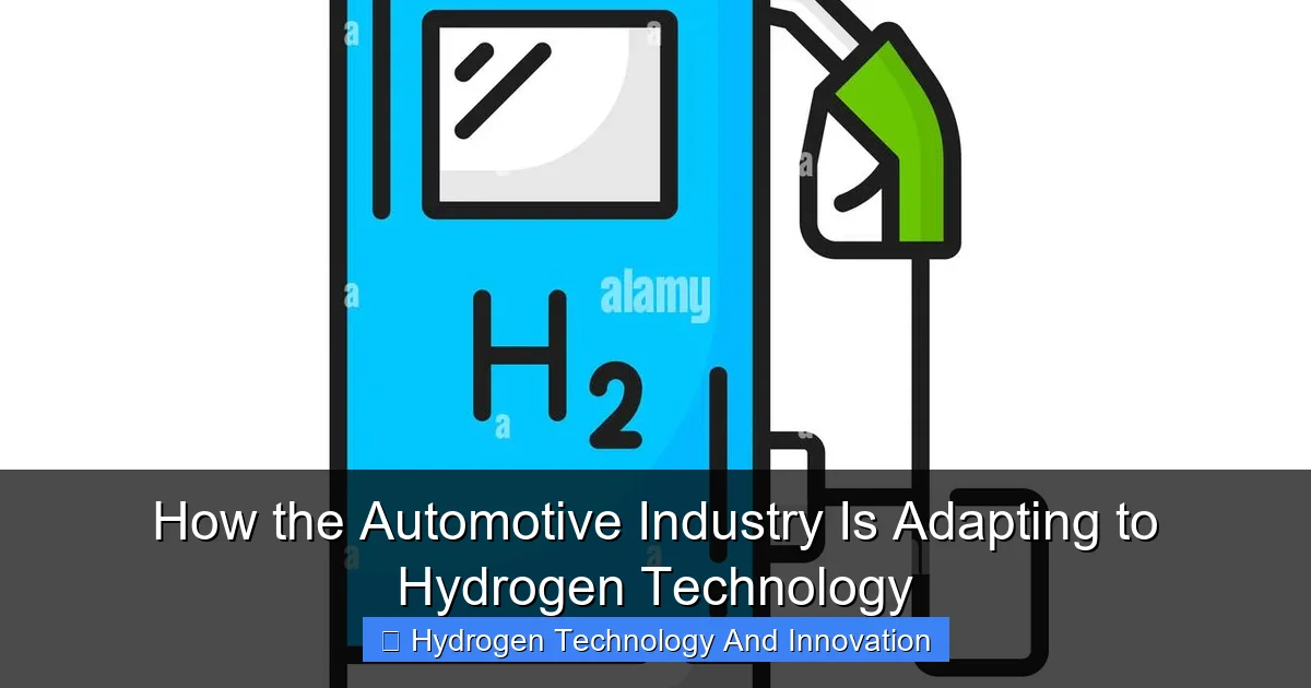How the Automotive Industry Is Adapting to Hydrogen Technology