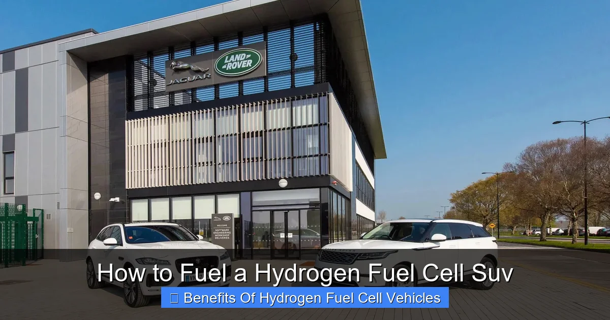 How to Fuel a Hydrogen Fuel Cell Suv