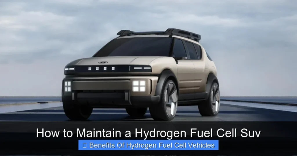 How to Maintain a Hydrogen Fuel Cell Suv