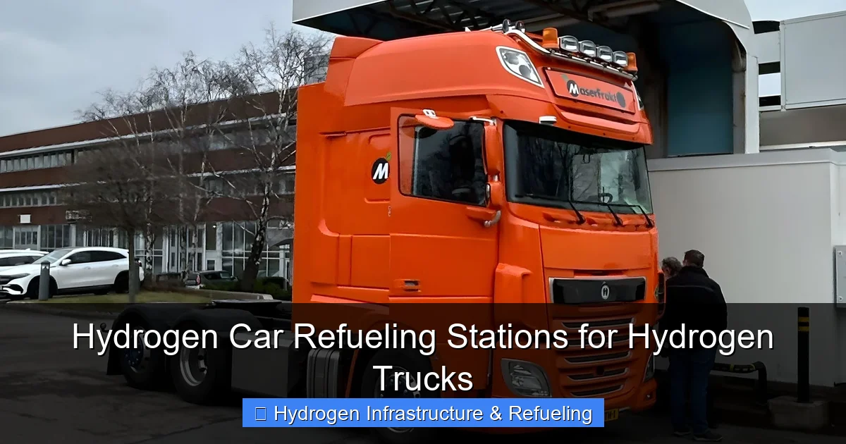 Hydrogen Car Refueling Stations for Hydrogen Trucks