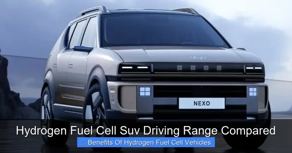 Hydrogen Fuel Cell Suv Driving Range Compared