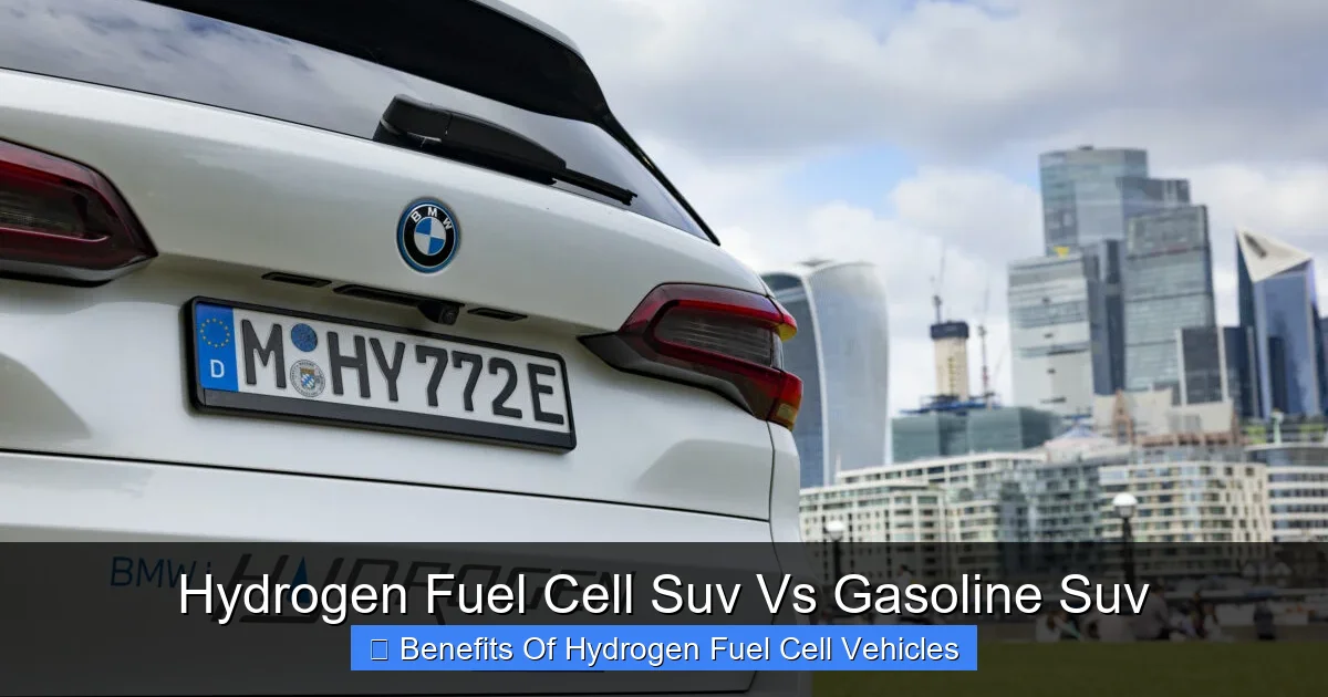 Hydrogen Fuel Cell Suv Vs Gasoline Suv