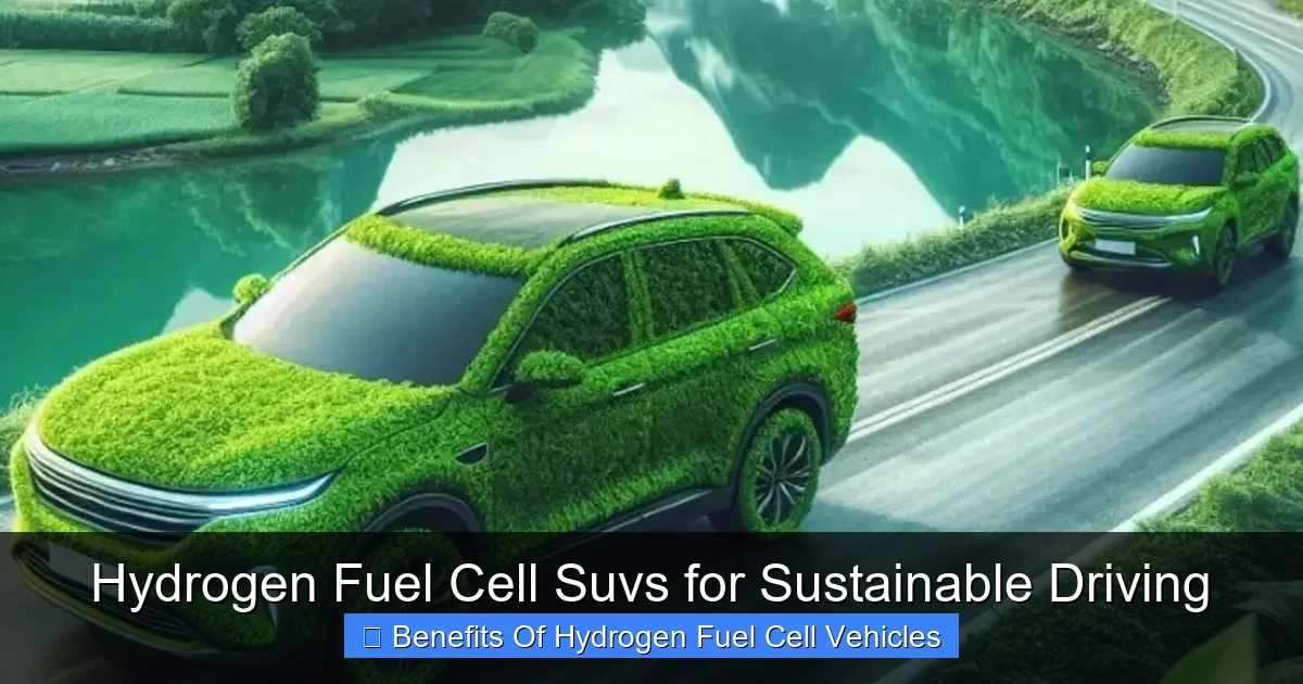 Hydrogen Fuel Cell Suvs for Sustainable Driving