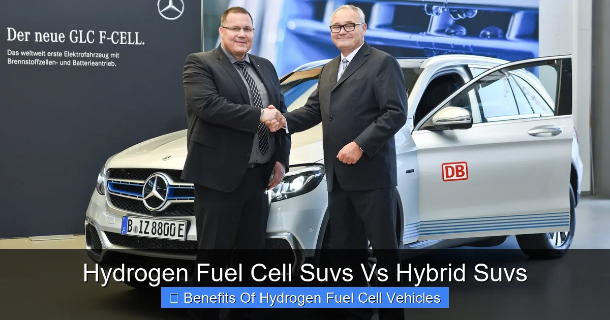 Hydrogen Fuel Cell Suvs Vs Hybrid Suvs