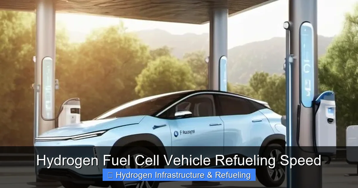 Hydrogen Fuel Cell Vehicle Refueling Speed