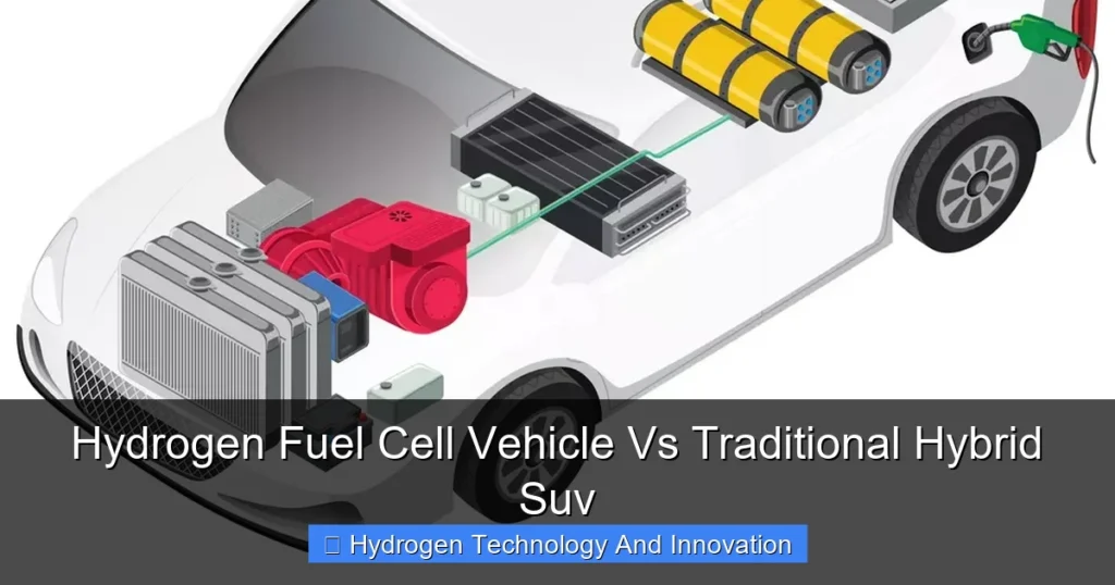 Hydrogen Fuel Cell Vehicle Vs Traditional Hybrid Suv