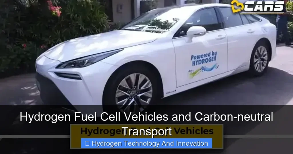Hydrogen Fuel Cell Vehicles and Carbon-neutral Transport