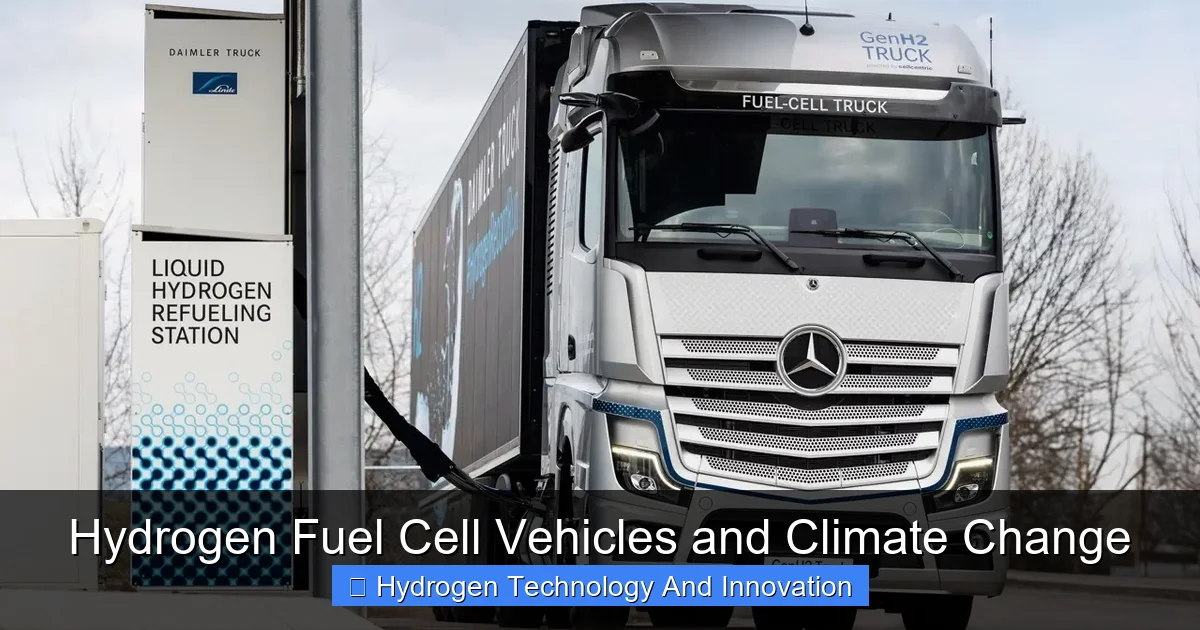 Hydrogen Fuel Cell Vehicles and Climate Change