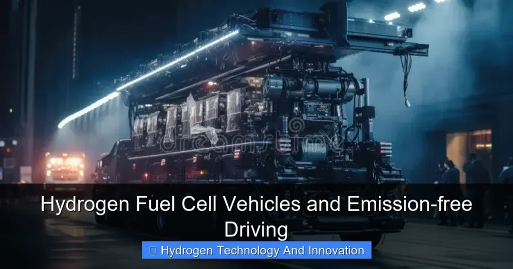 Hydrogen Fuel Cell Vehicles and Emission-free Driving