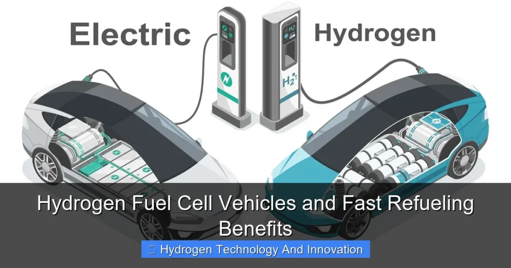 Hydrogen Fuel Cell Vehicles and Fast Refueling Benefits