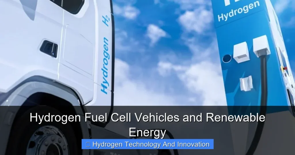 Hydrogen Fuel Cell Vehicles and Renewable Energy