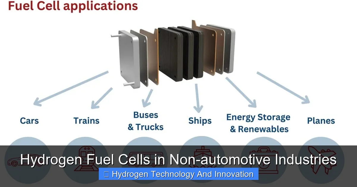 Hydrogen Fuel Cells in Non-automotive Industries