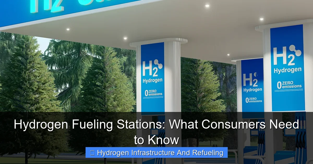 Hydrogen Fueling Stations: What Consumers Need to Know