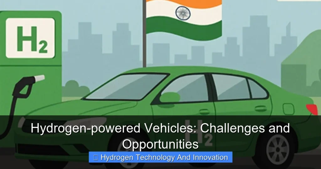 Hydrogen-powered Vehicles: Challenges and Opportunities