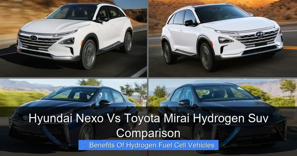 Hyundai Nexo Vs Toyota Mirai Hydrogen Suv Comparison