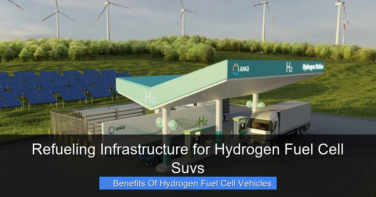 Refueling Infrastructure for Hydrogen Fuel Cell Suvs