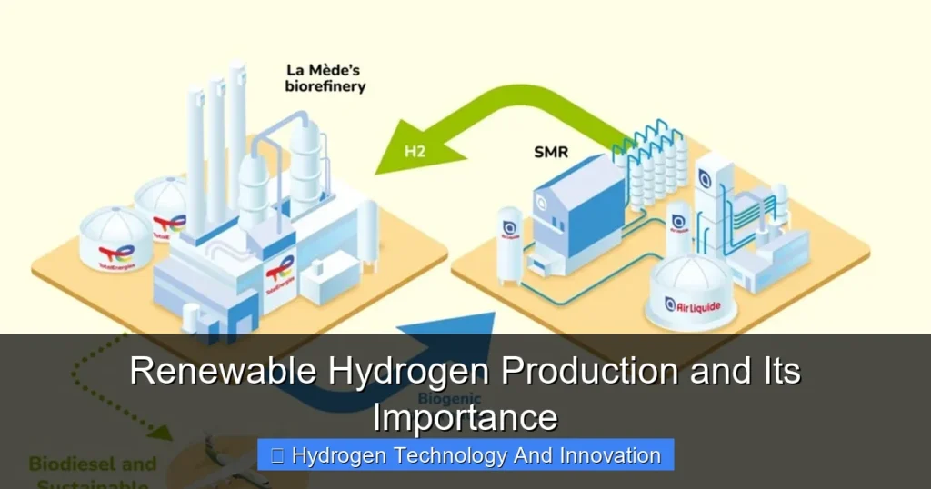 Renewable Hydrogen Production and Its Importance