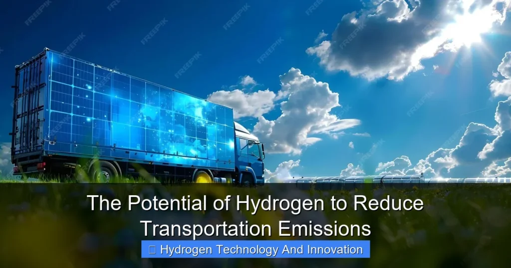 The Potential of Hydrogen to Reduce Transportation Emissions