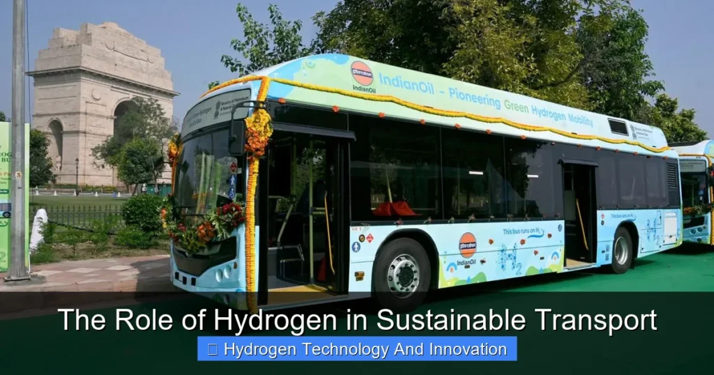 The Role of Hydrogen in Sustainable Transport