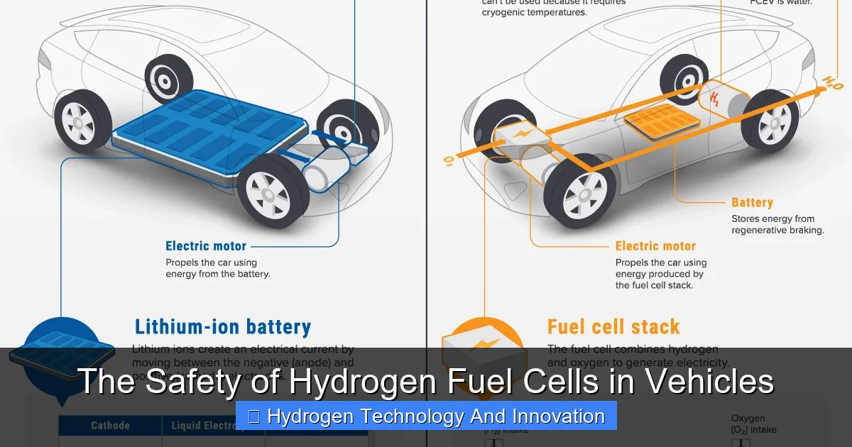 The Safety of Hydrogen Fuel Cells in Vehicles